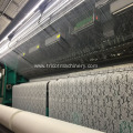 Computerized lace curtain warp knitting machine